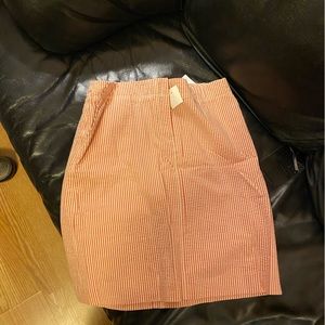 Pink jcrew pencil skirt